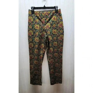 Talbots Curvy Multi Colored Ankle Pants Women's Size 8